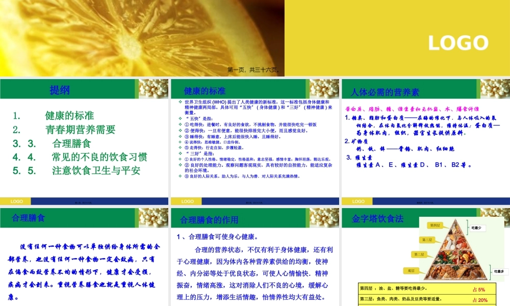 中学生营养与健康班会.pptx