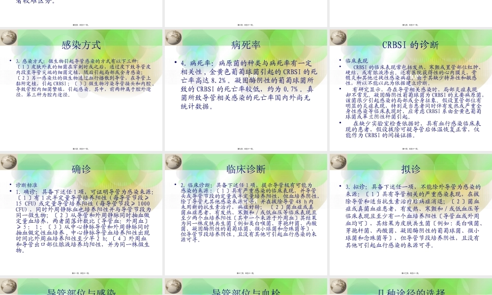 中心静脉导管相关感染指南.pptx