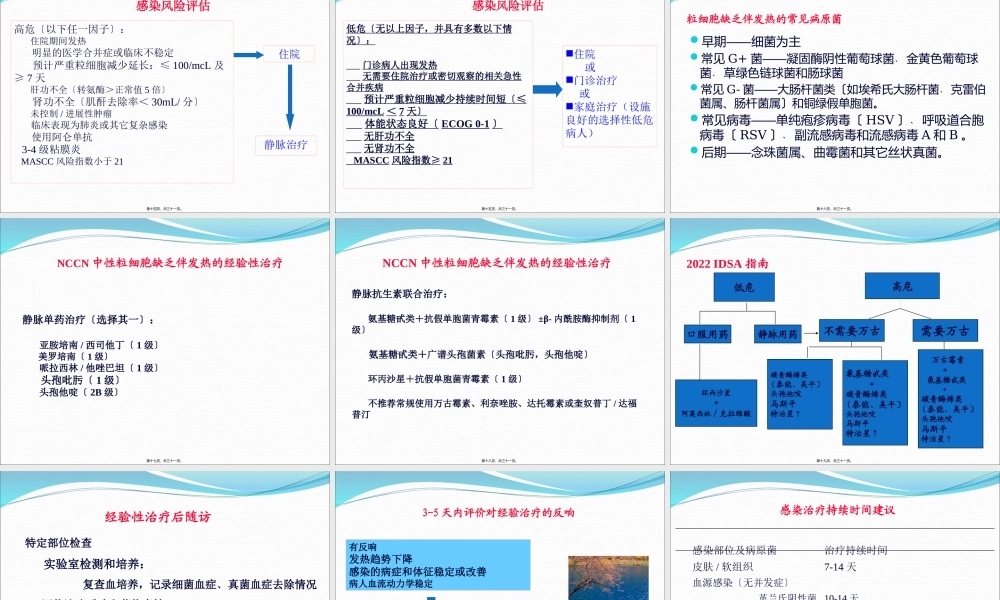 中性粒细胞缺乏伴发热的处理..精讲.pptx