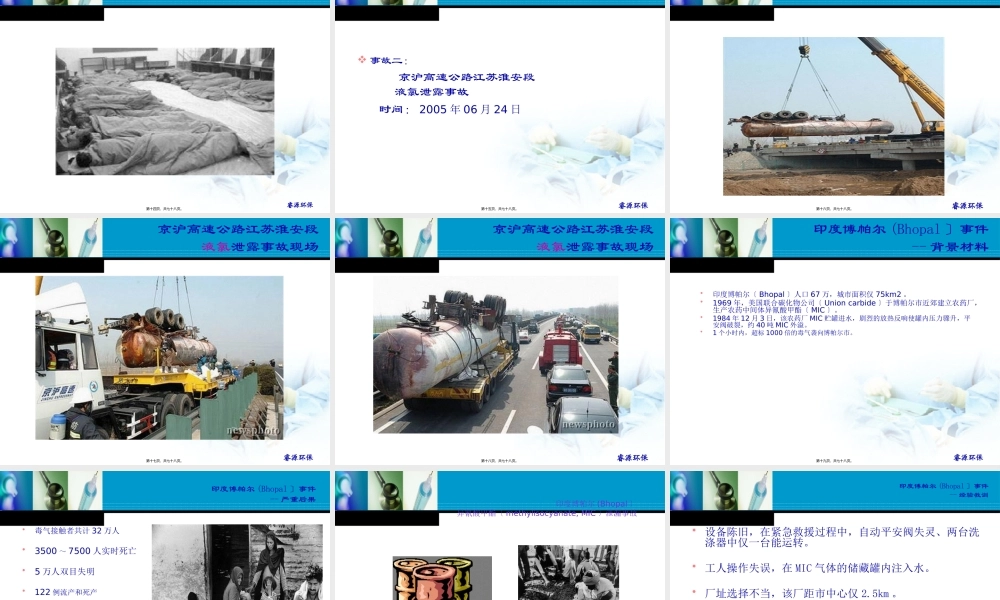 中毒事故的应急处理与救援(2月2021日)汇总.pptx