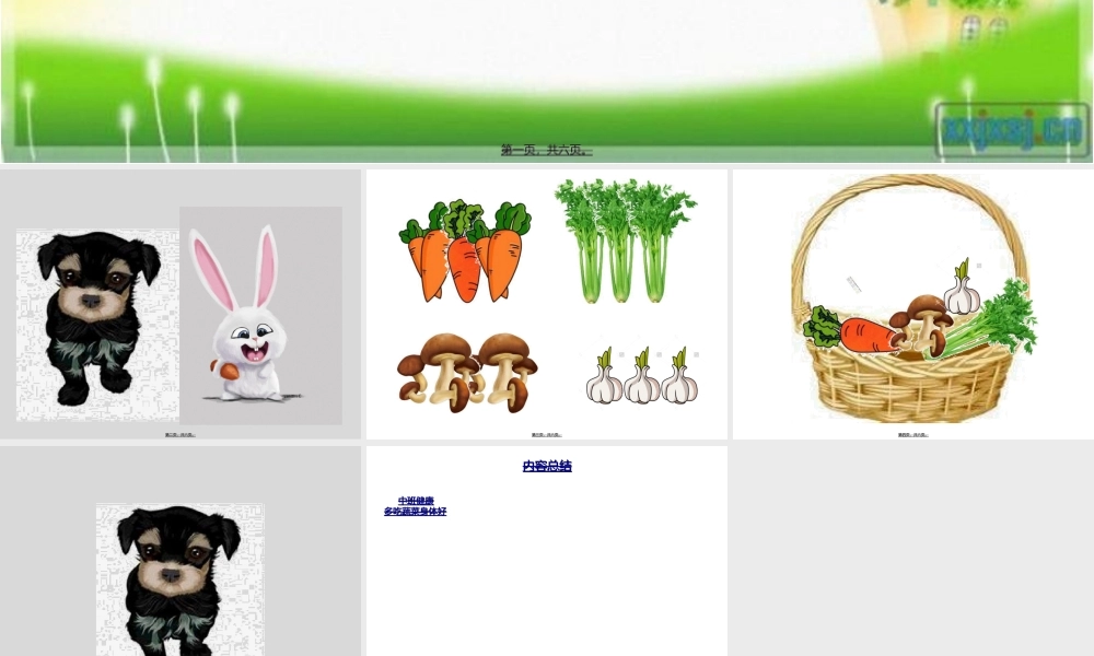 中班健康-多吃蔬菜身体好.ppt