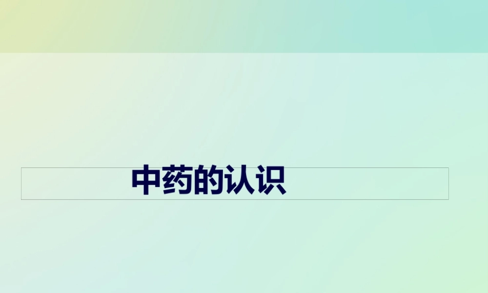 中草药的认识.pptx