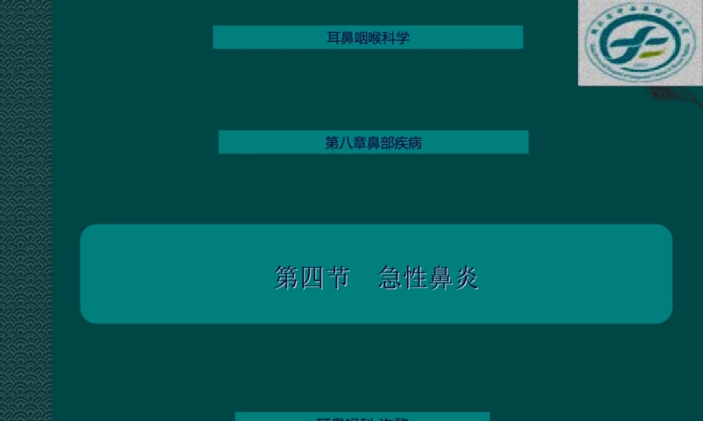 中西医结合耳鼻喉鼻炎.ppt