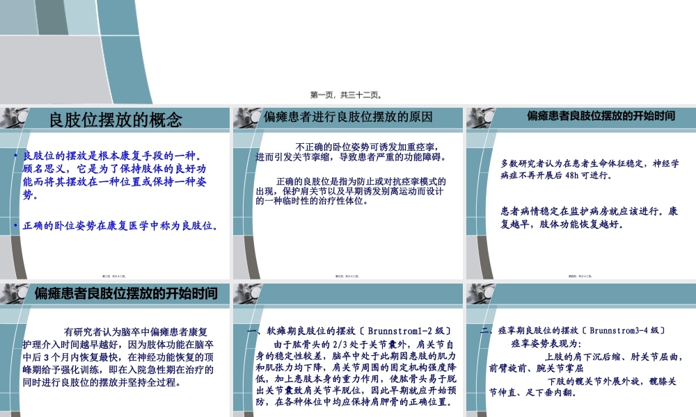 中风偏瘫患者良肢位的摆放-PPT(精)...pptx