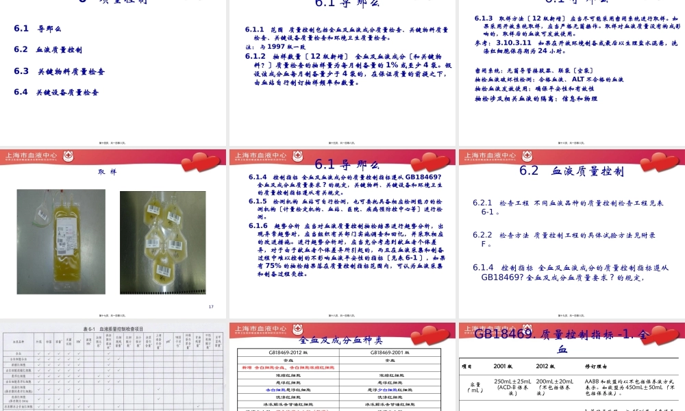 《血站技术操作规程》-血液隔离与放行、质量控制.pptx