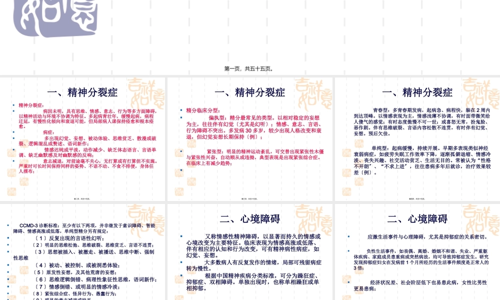 主要的精神障碍类型.pptx