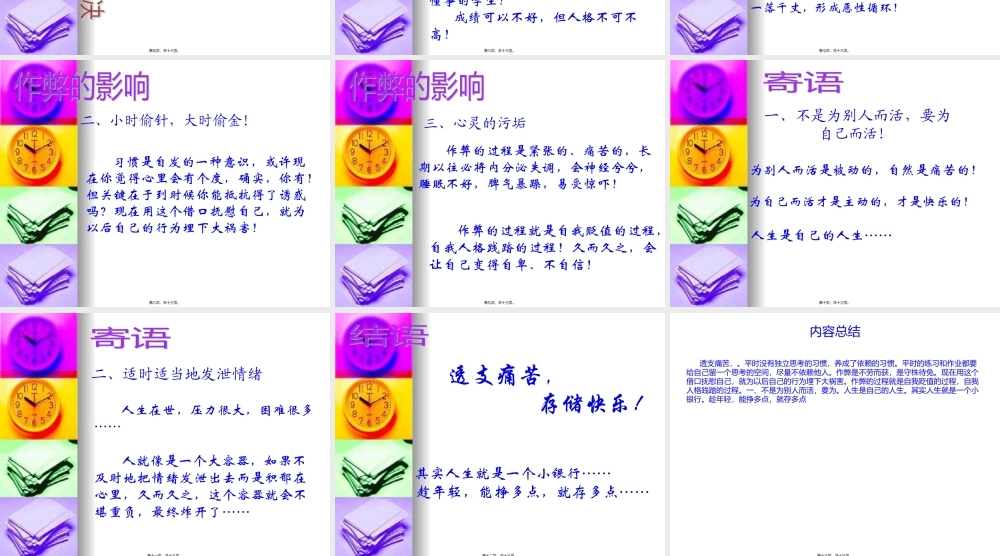 主题班会：透支痛苦存储快乐综述(完整版).pptx