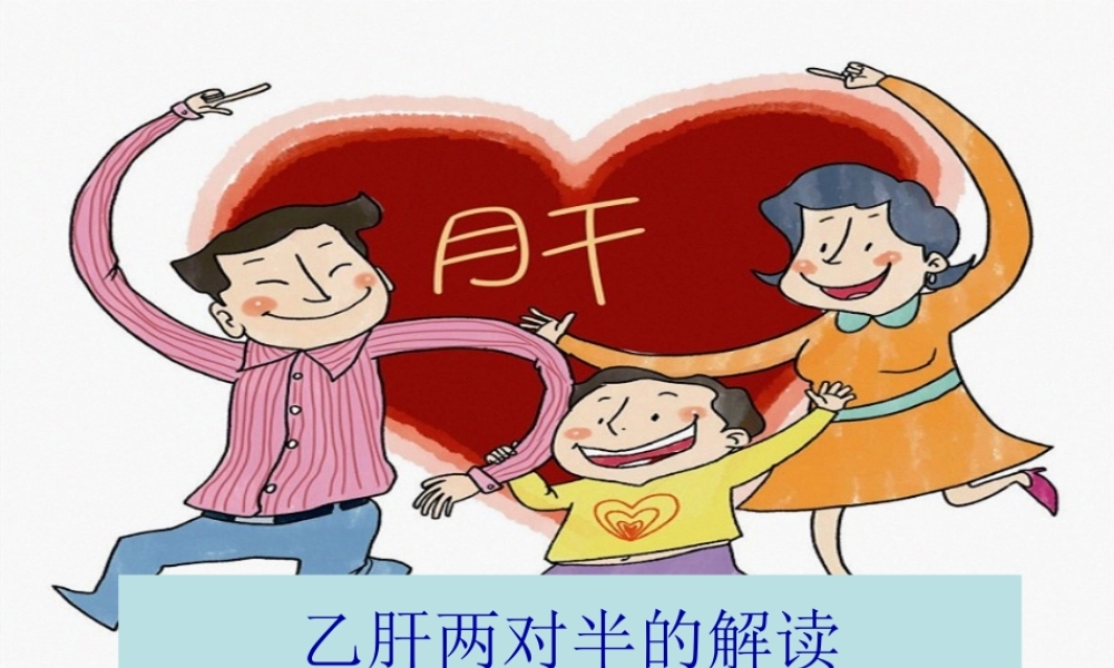 乙肝两对半的解读.pptx