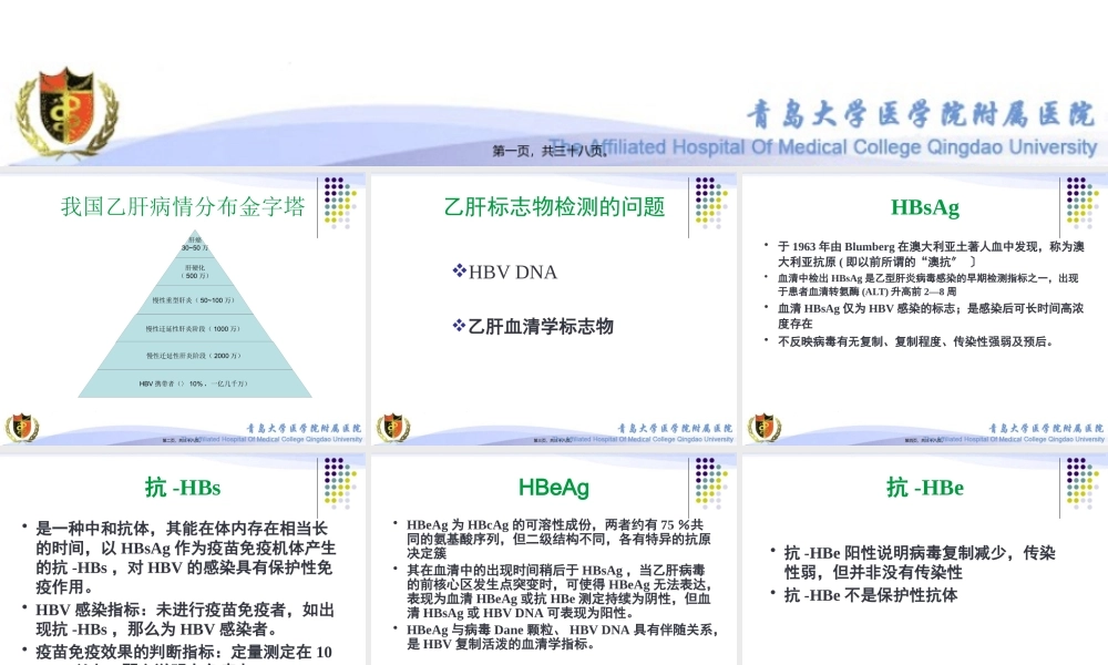 乙肝标志物不常见模式分析.pptx