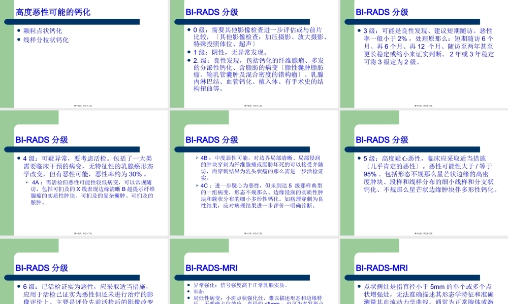 乳腺BIRADS分级.pptx