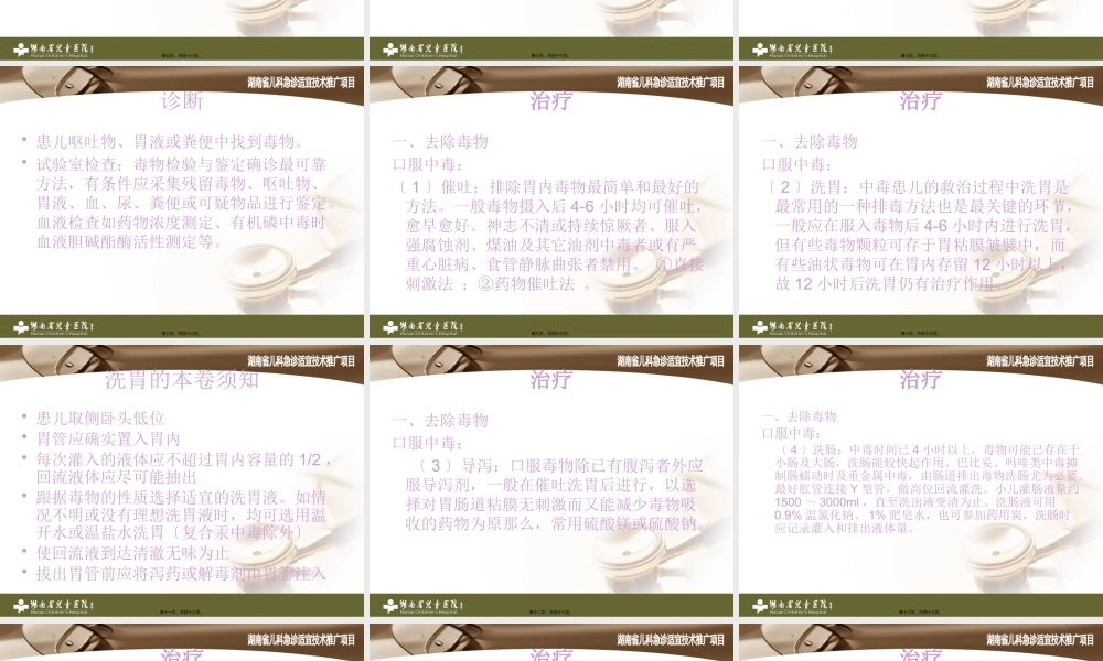 儿童急性中毒与意.pptx