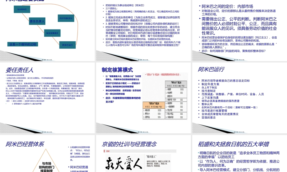 公立医院与阿米巴经营.ppt