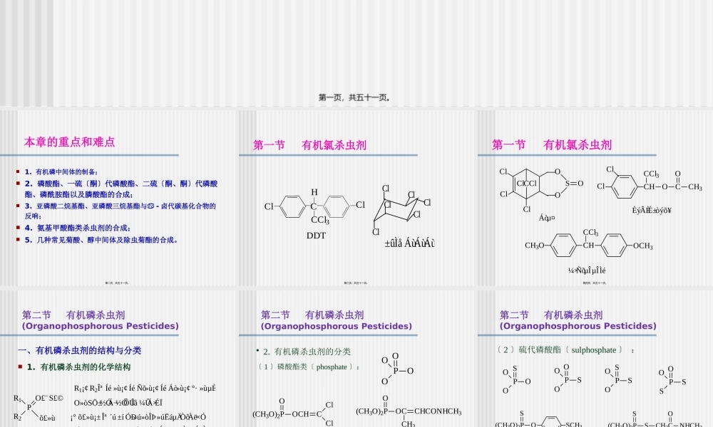 农药合成-第二章---杀虫剂.pptx