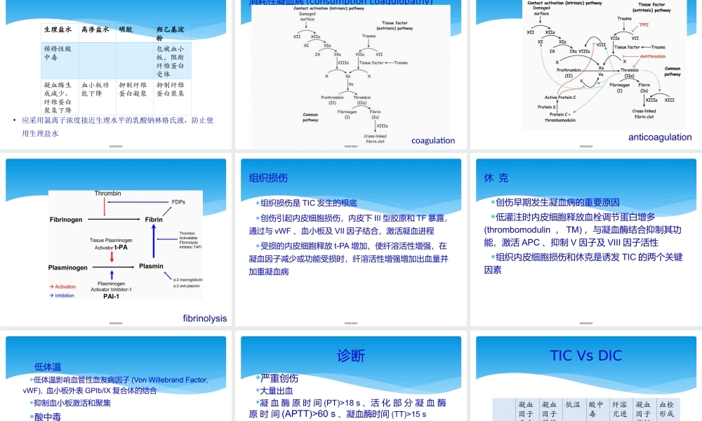 创伤性凝血病.ppt