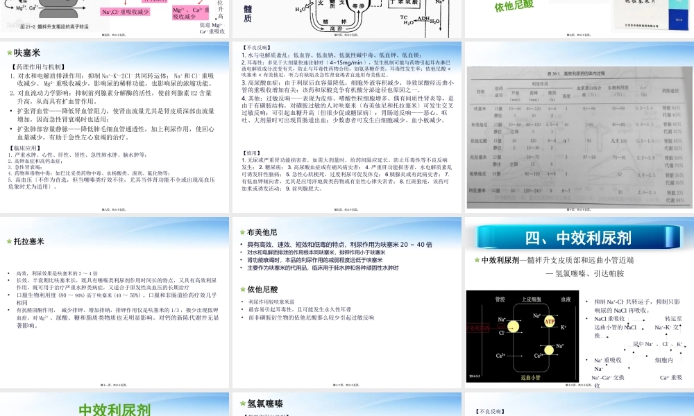 利尿剂概述.pptx