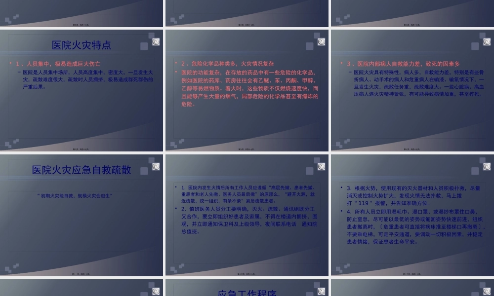 医院火灾与救援ppt.pptx