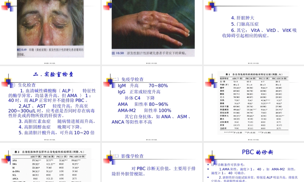 原发性胆汁性肝硬化和原发性硬化性胆管炎的诊治现状.pptx