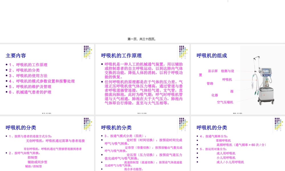 呼吸机的相关运用.pptx