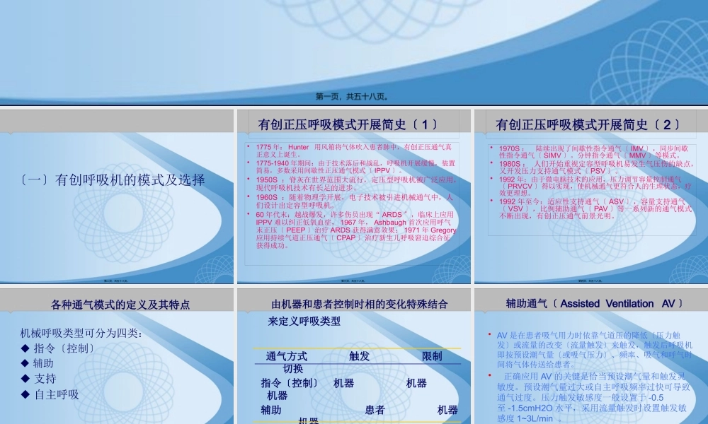 呼吸机的模式及选择.pptx
