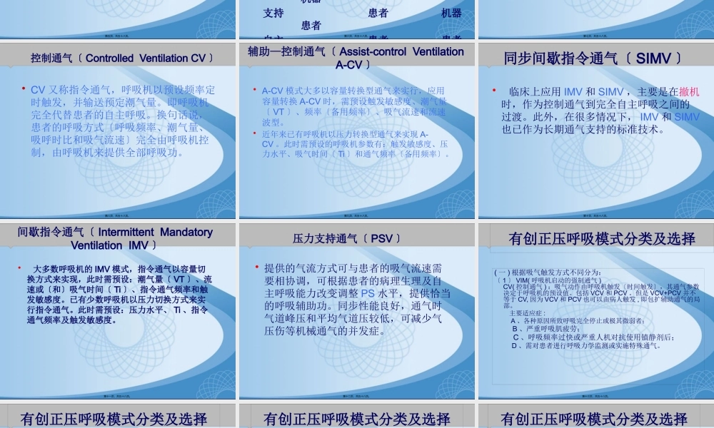 呼吸机的模式及选择.pptx