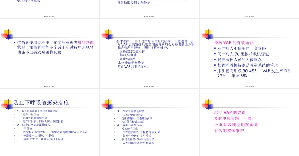 呼吸机相关性肺炎(VAP)的防治.pptx