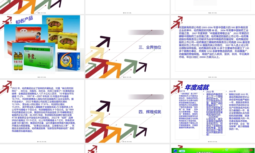 哈药着名品牌-红软基地.pptx