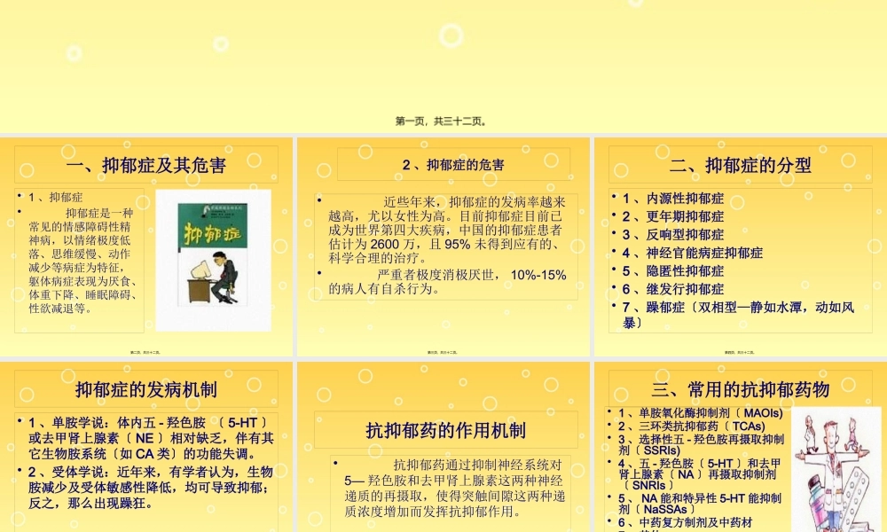 四、抗抑郁药合理使用.pptx