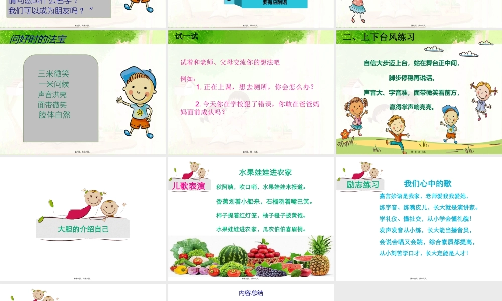 大胆的介绍自己.ppt