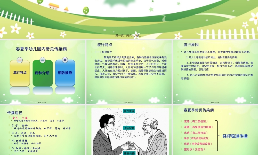 学校幼儿园冬春季常见传染病防控讲座.pptx