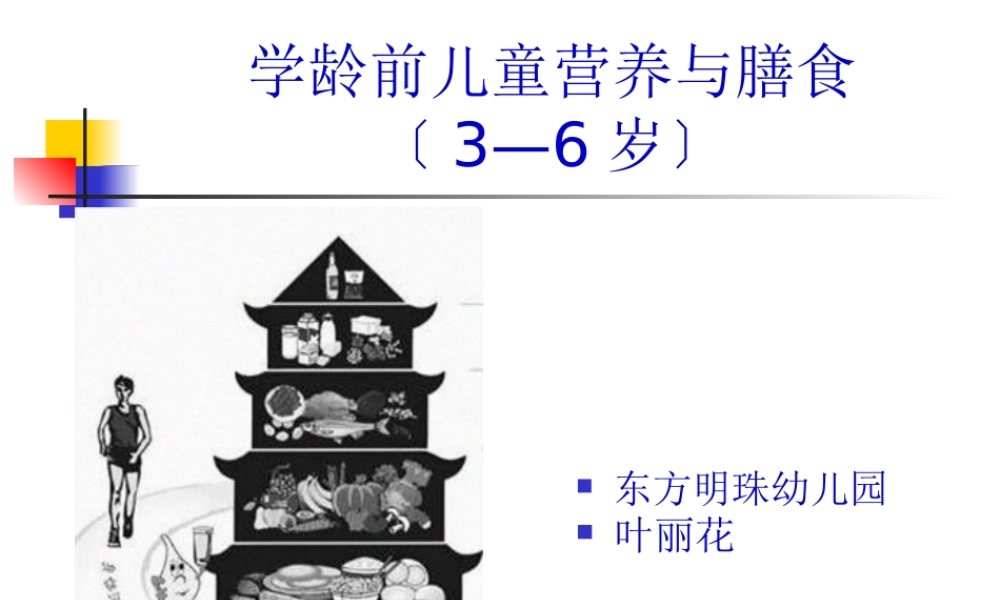 学龄前儿童营养与膳食精讲.pptx