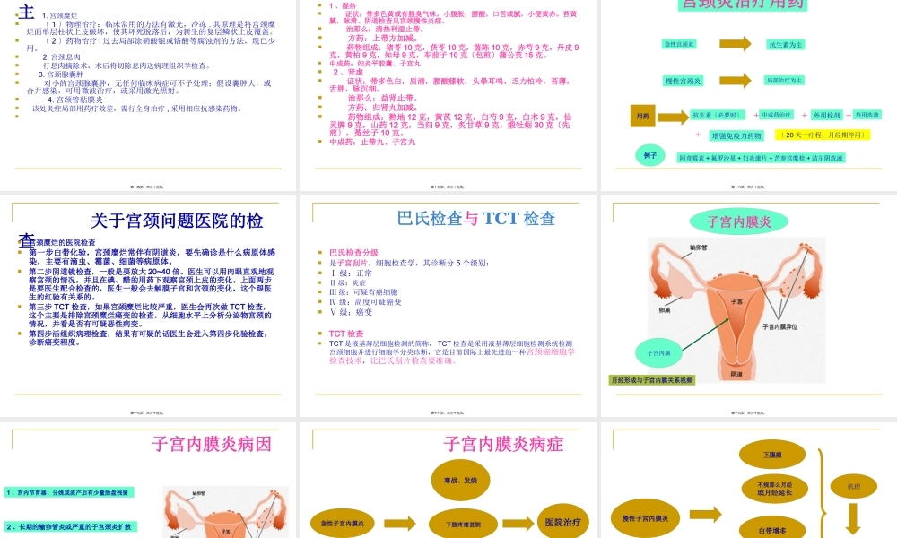 宫颈炎、附件炎、盆腔炎....pptx