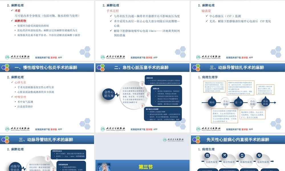 第18章 心血管手术的麻醉(1).pptx