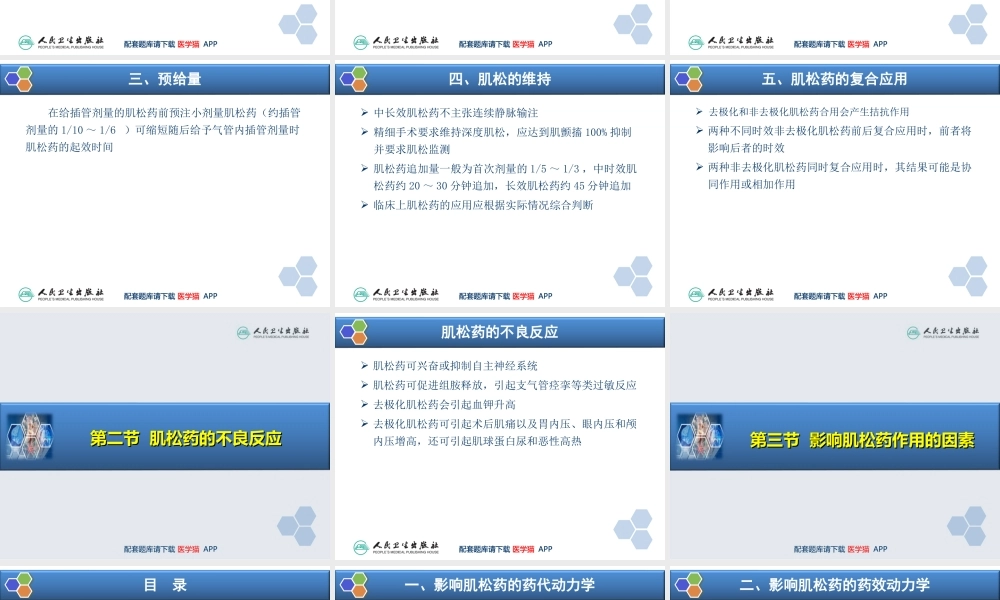 第8章 肌肉松弛药的临床应用(1).ppt