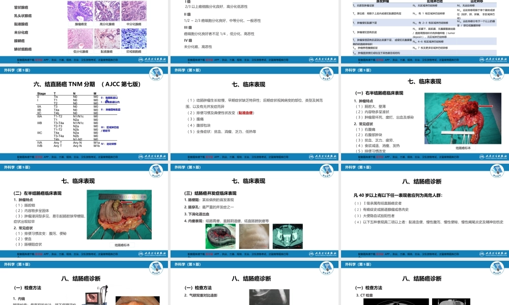 第三十七章 结、直肠与肛管疾病 第六节 结肠癌(1).pptx