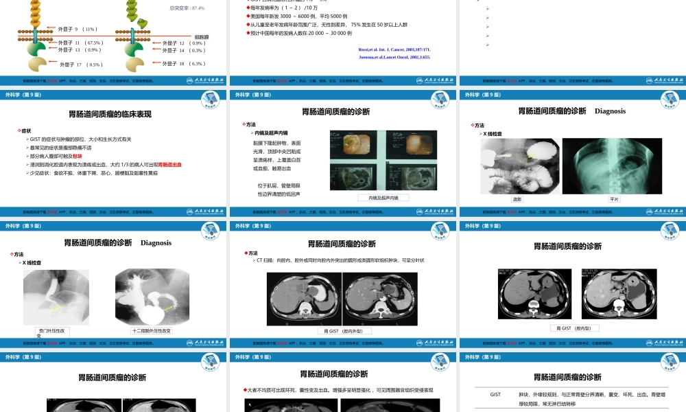 第三十四章 胃十二指肠疾病 第三节（二）胃肠道间质瘤(1).pptx