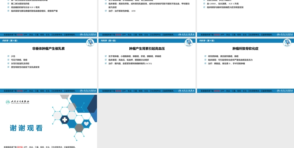 第二十一章伴瘤内分泌综合征(1).pptx
