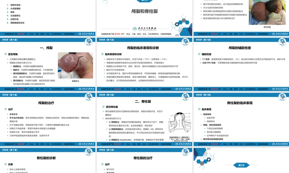 第二十一章 颅脑和脊髓先天畸形(1).pptx