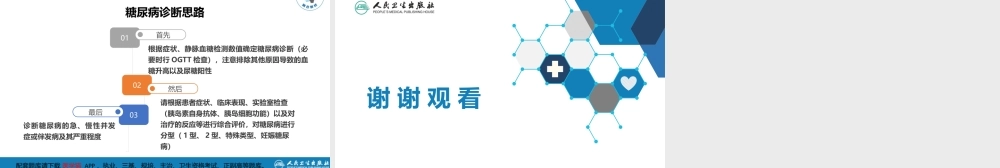 第二十二章 糖尿病---糖尿病诊断思路(1).pptx