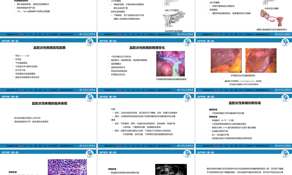 第二十章 盆腔炎性疾病及生殖器结核(1).pptx