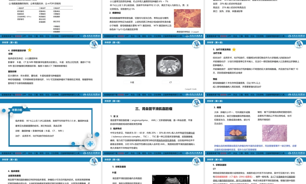 第五十三章 泌尿、男生殖系统肿瘤 第一、二节(1).pptx