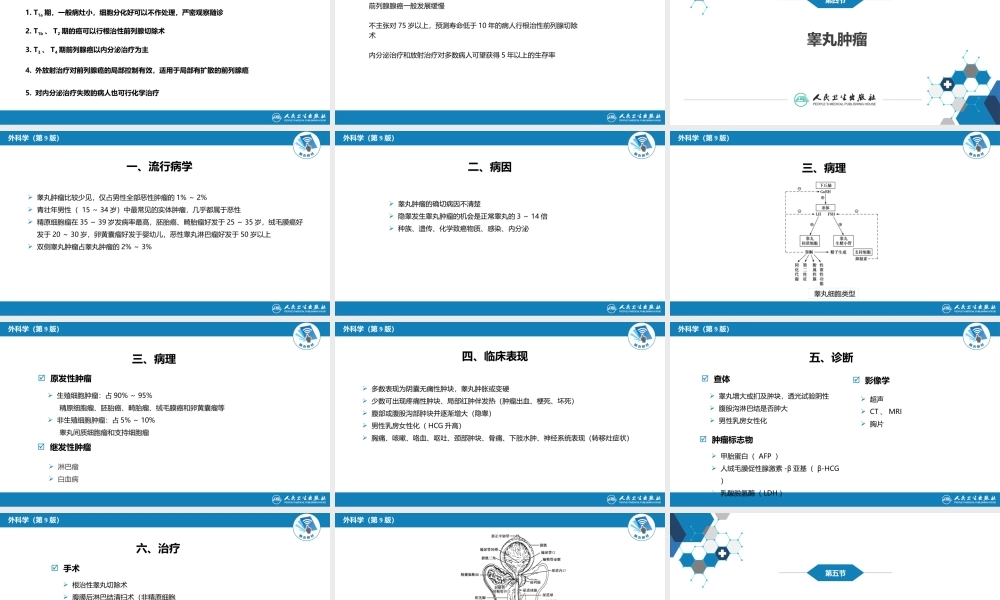 第五十三章 泌尿、男生殖系统肿瘤 第三、四、五、六节(1).pptx