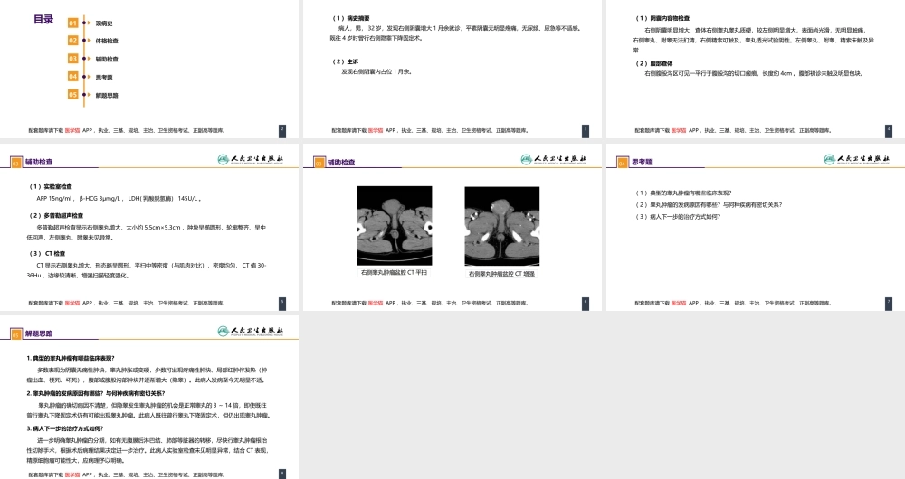 第五十三章 泌尿、男生殖系统肿瘤 案例分析-睾丸肿瘤 (1).pptx