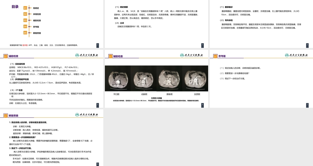 第五十三章 泌尿、男生殖系统肿瘤 案例分析-肾癌(1).pptx
