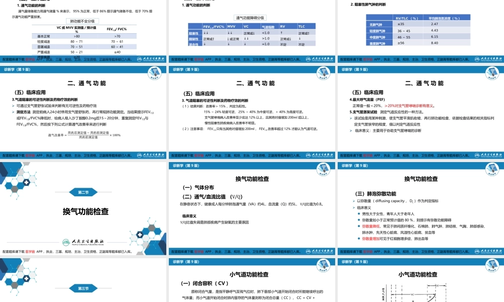 第五篇 辅助检查 第三章 肺功能检查(1).pptx