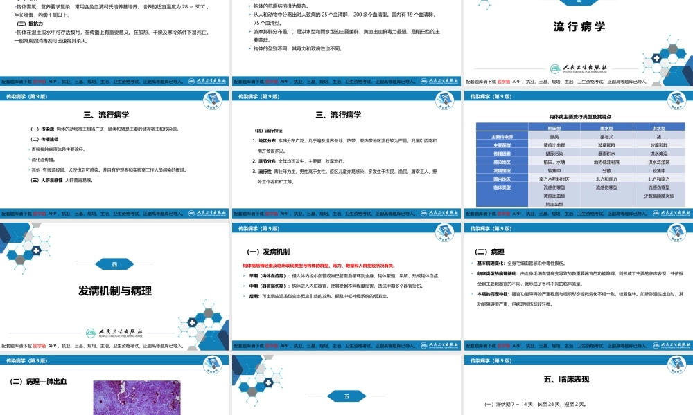 第六章 螺旋体病 第一节 钩端螺旋体病(1).pptx
