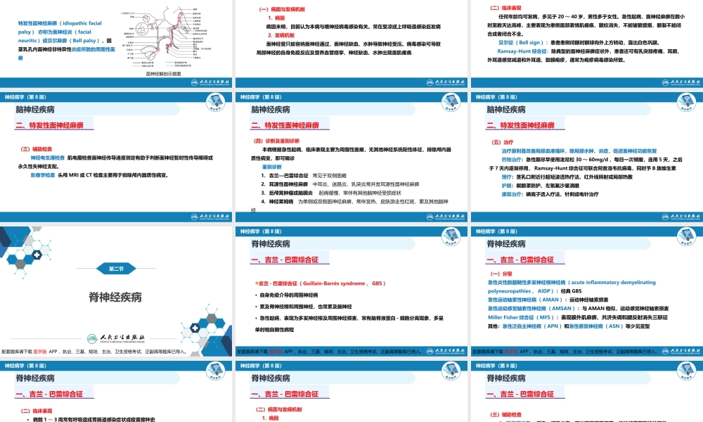 第十七章 周围神经疾病(1).pptx