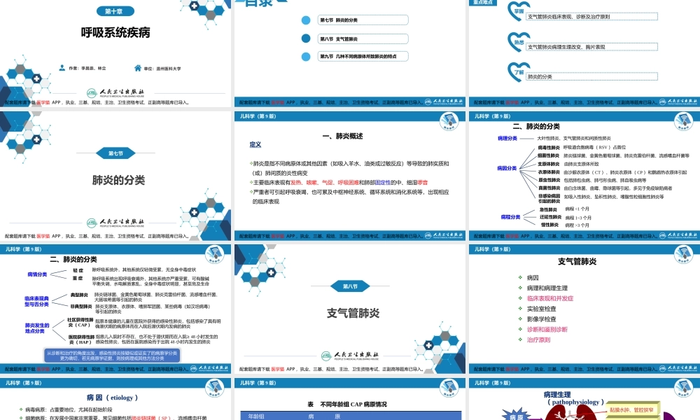 第十章 呼吸系统疾病 第七节-第九节(1).pptx