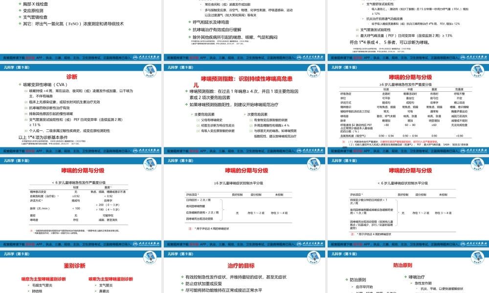 第十章 呼吸系统疾病 第六节 支气管哮喘(1).pptx
