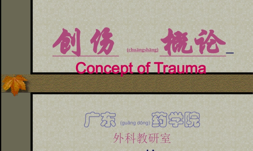 2022年医学专题—创伤概论.ppt