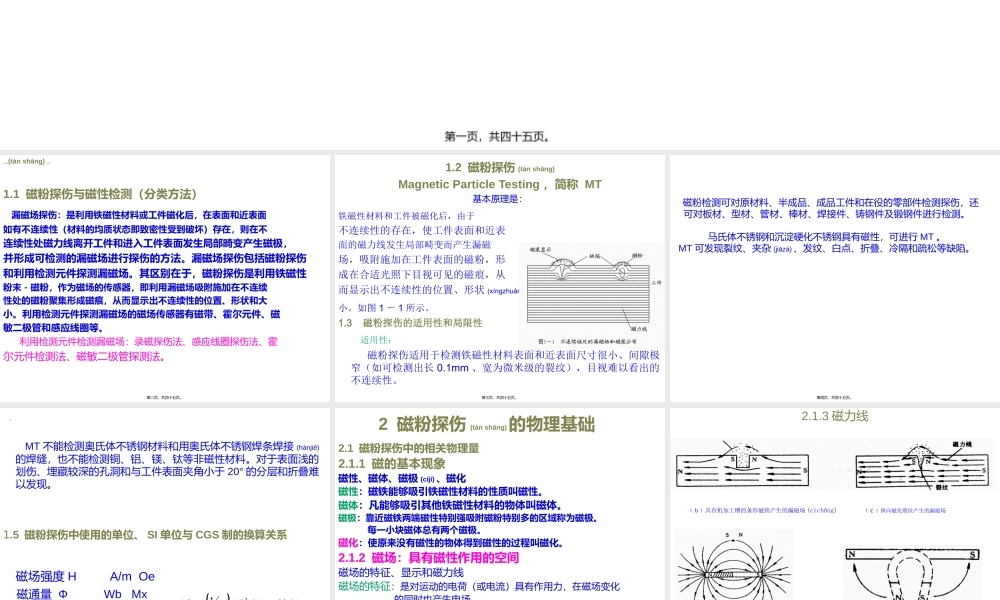 2022年医学专题—磁粉探伤理论(精).ppt
